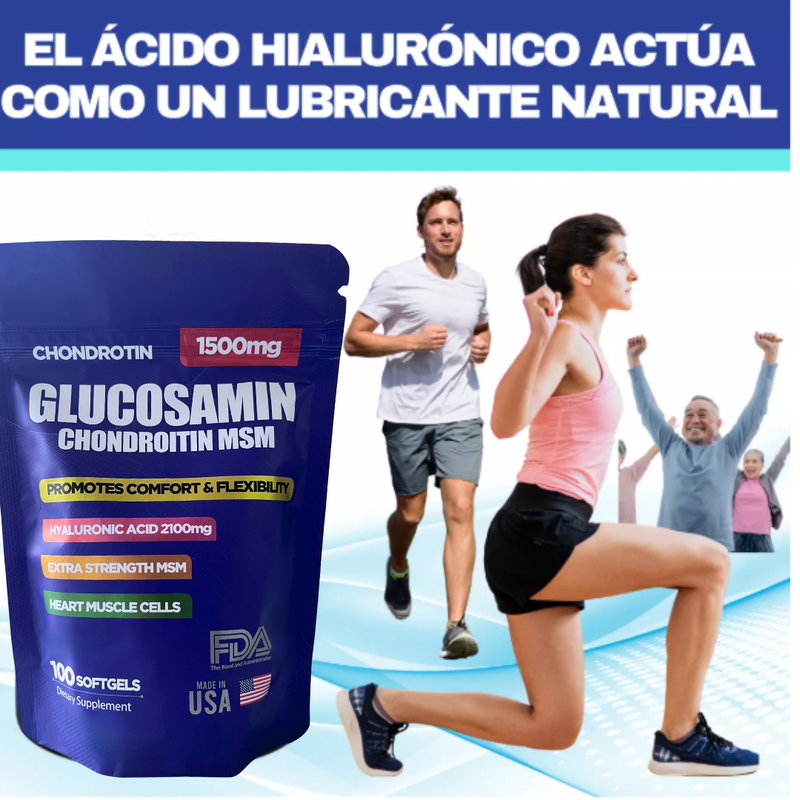 Glucosamin + Acido hyaluronico 1500MG ( IMPORTADO ) Único en Caracas