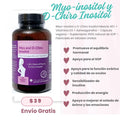 Inositol (Myo y D-Chiro) 40:1 con Ashwagandha y Vitamina D, Intimate Rose