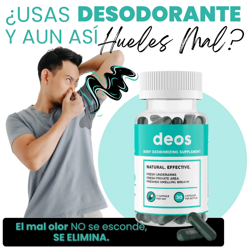 👃🏼 DEOS, DESODORANTE INTERNO: ELIMINA TODOS LOS MALOS OLORES DE RAÍZ