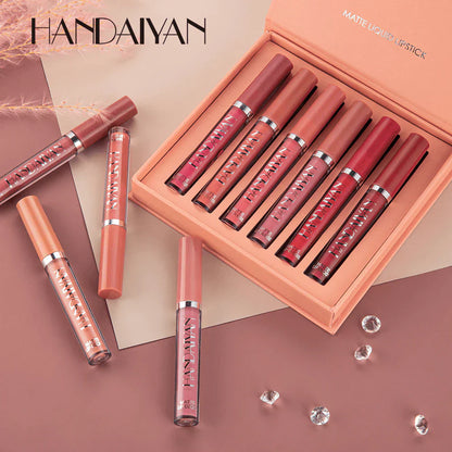 Lápiz Labial Líquido Mate Premium - Handaiyan - Lleva 6