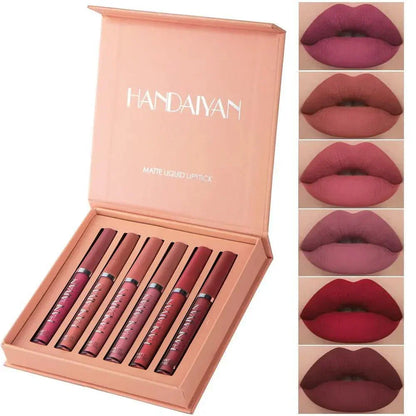 Lápiz Labial Líquido Mate Premium - Handaiyan - Lleva 6