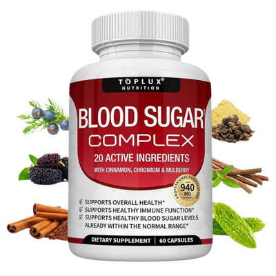 Toplux® Blood Sugar Complex 🌿 IMPORTADO 🇺🇸