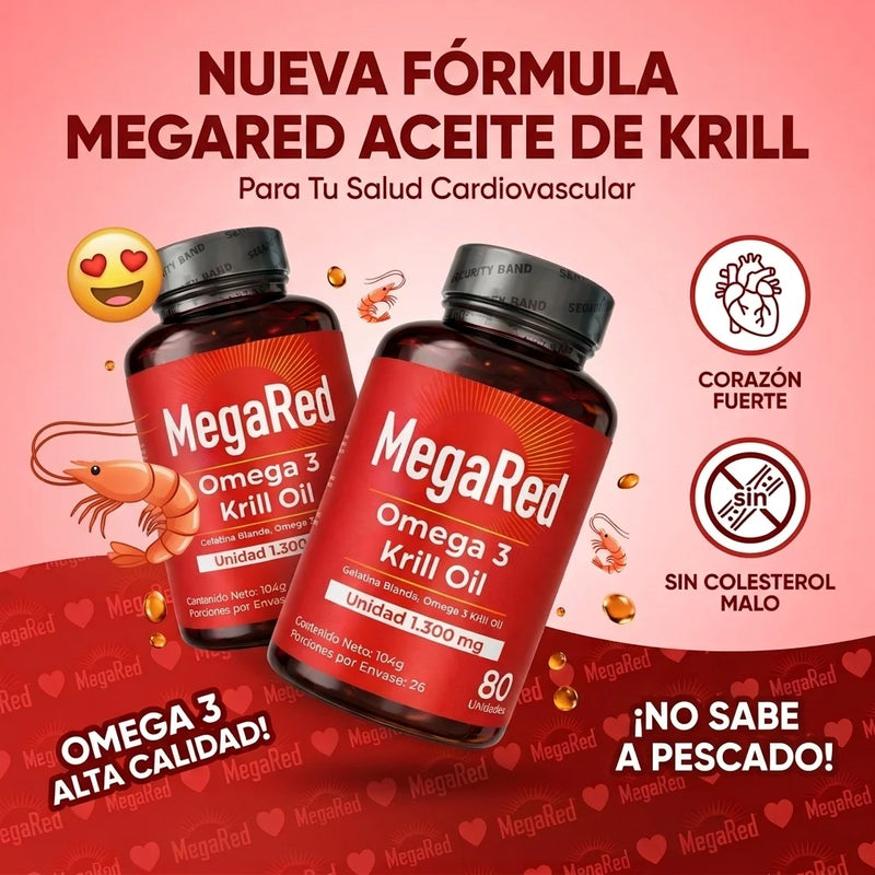 MegaRed Omega 3s® – Impulsa tu testosterona y energía natural